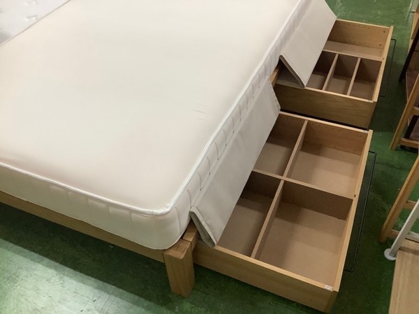 無印良品のベッド下収納2個付きセミダブルベッドを買取入荷しま