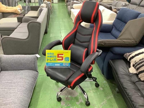 サンワサプライのゲーミングチェア【150-SNCL003】を買取入荷しました