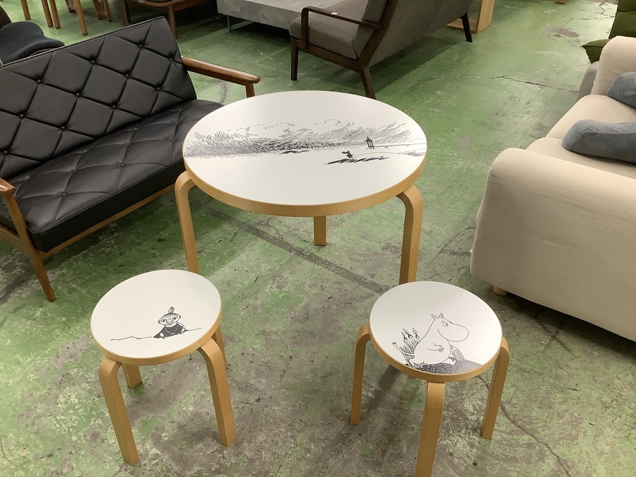 ARTEK(アルテック)のﾃｰﾌﾞﾙ3点セット(ムーミンシリーズ)を買取入荷