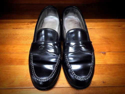 【良品】Alden/オールデン　ペニーローファー　コードバン　9989　革靴　黒 良品】Alden/オールデン ペニーローファー コードバン 9989 革靴