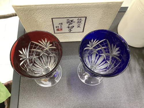 和食器の江戸切子