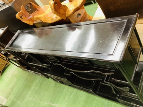 万能収納の和風黒檀棚