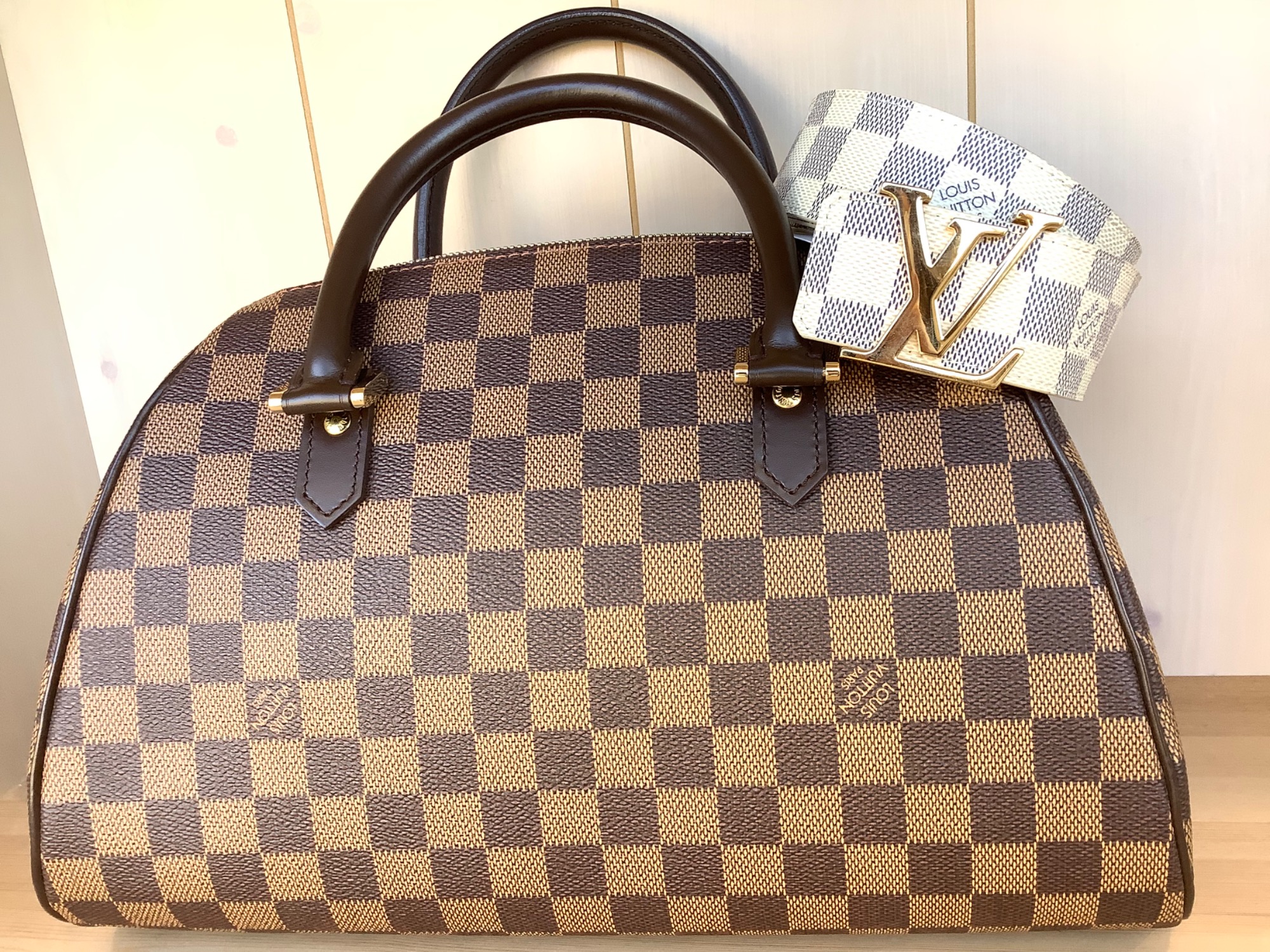 Louis Vuitton ダミエパターン ベルト 48/120 Louis Vuitton ダミエパターン ベルト 48/120 - メルカリ