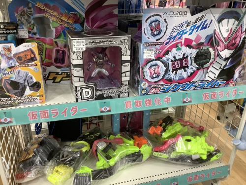 仮面ライダーのフィギュア