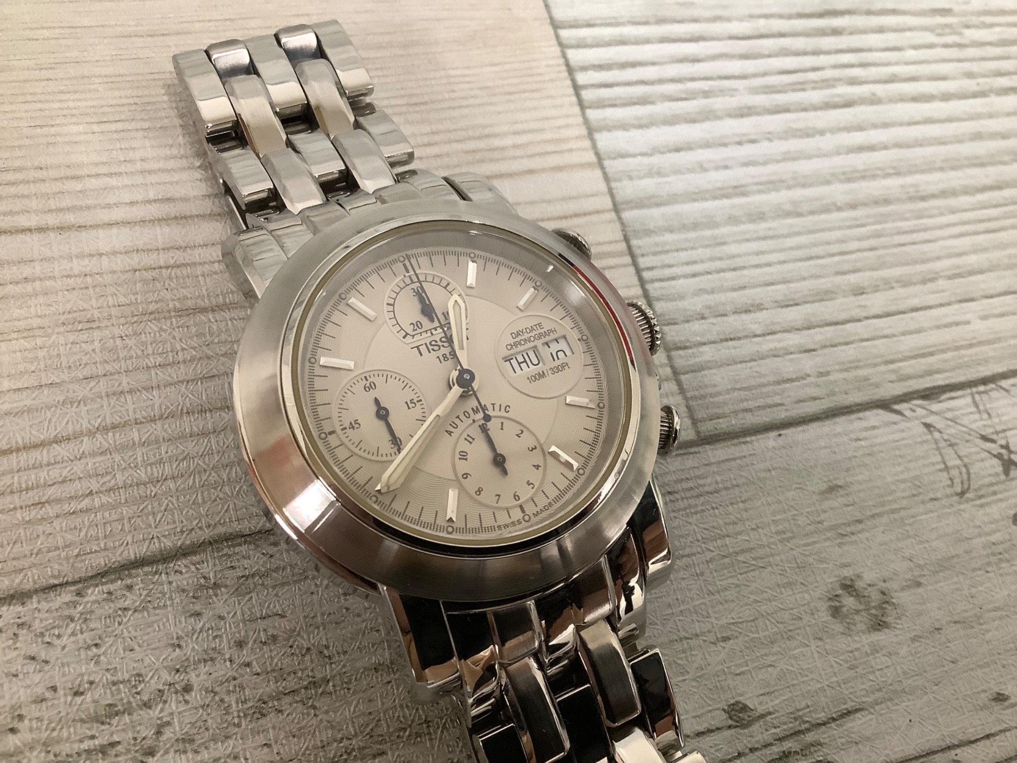 TISSOT(ティソ）自動巻き T166/266 デイデイト クロノグラフ 腕時計