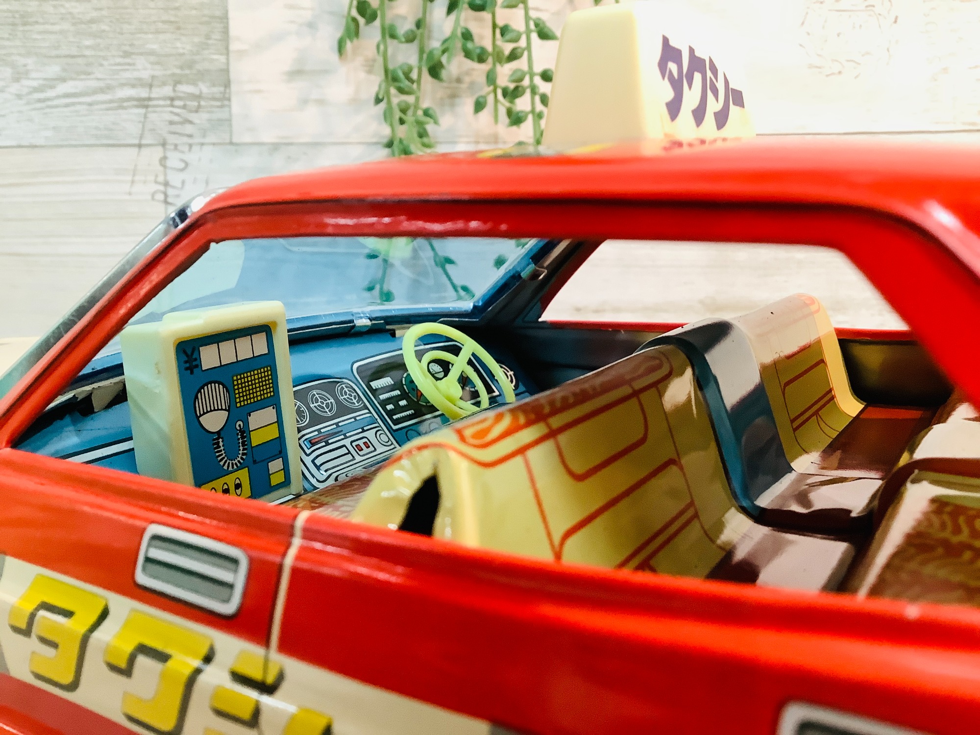 レトロホビー入荷 ブリキ製ミニカー 野村トーイ デラックスタクシー