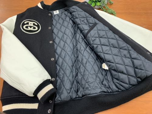 A BATHING APE(アベイシングエイプ)×stussy(ステューシー) レザー切替