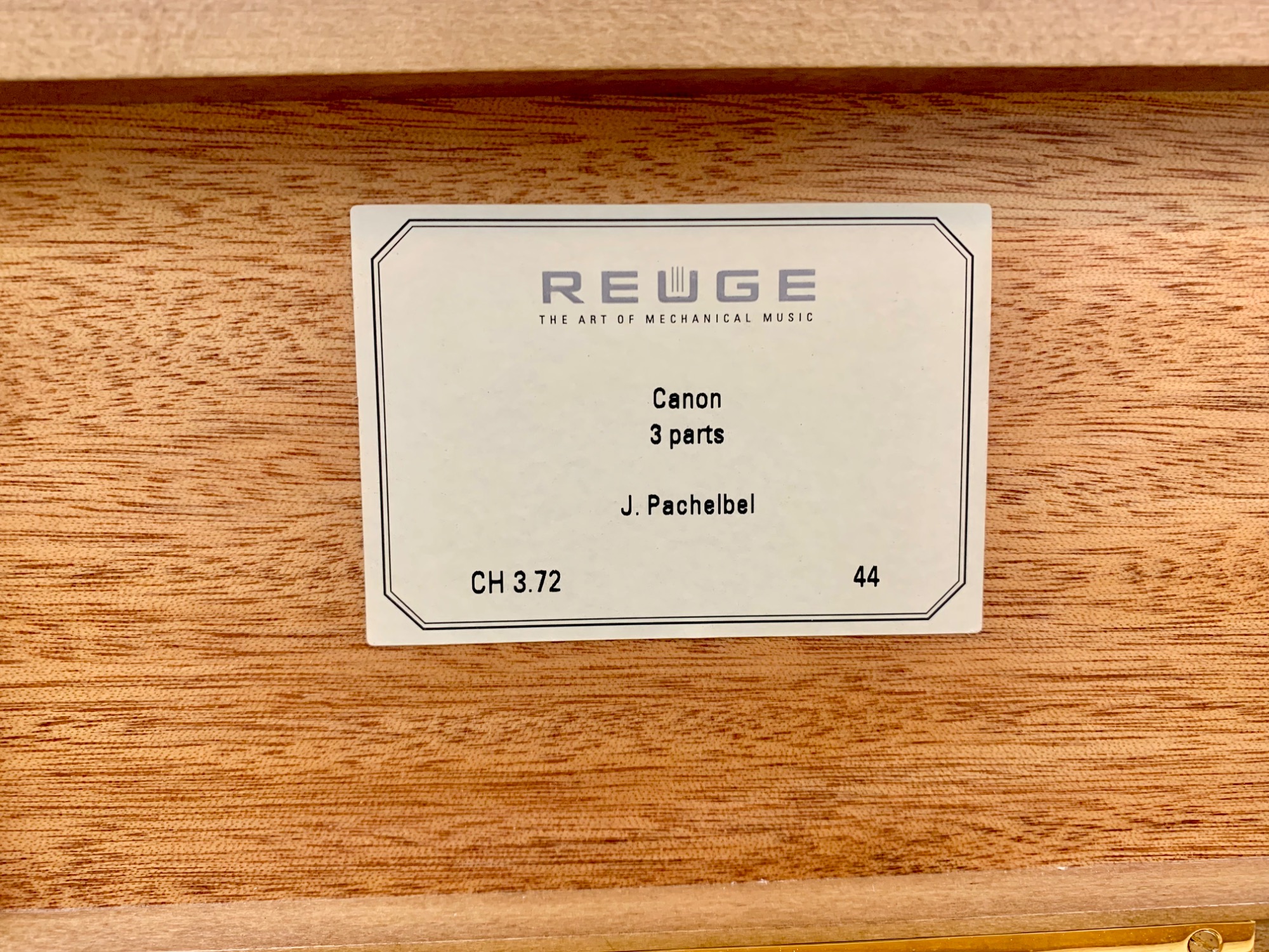 【はこぽす対応商品】 REUGE リュージュ in Canon box Music （REUGE オルゴールCanon その他