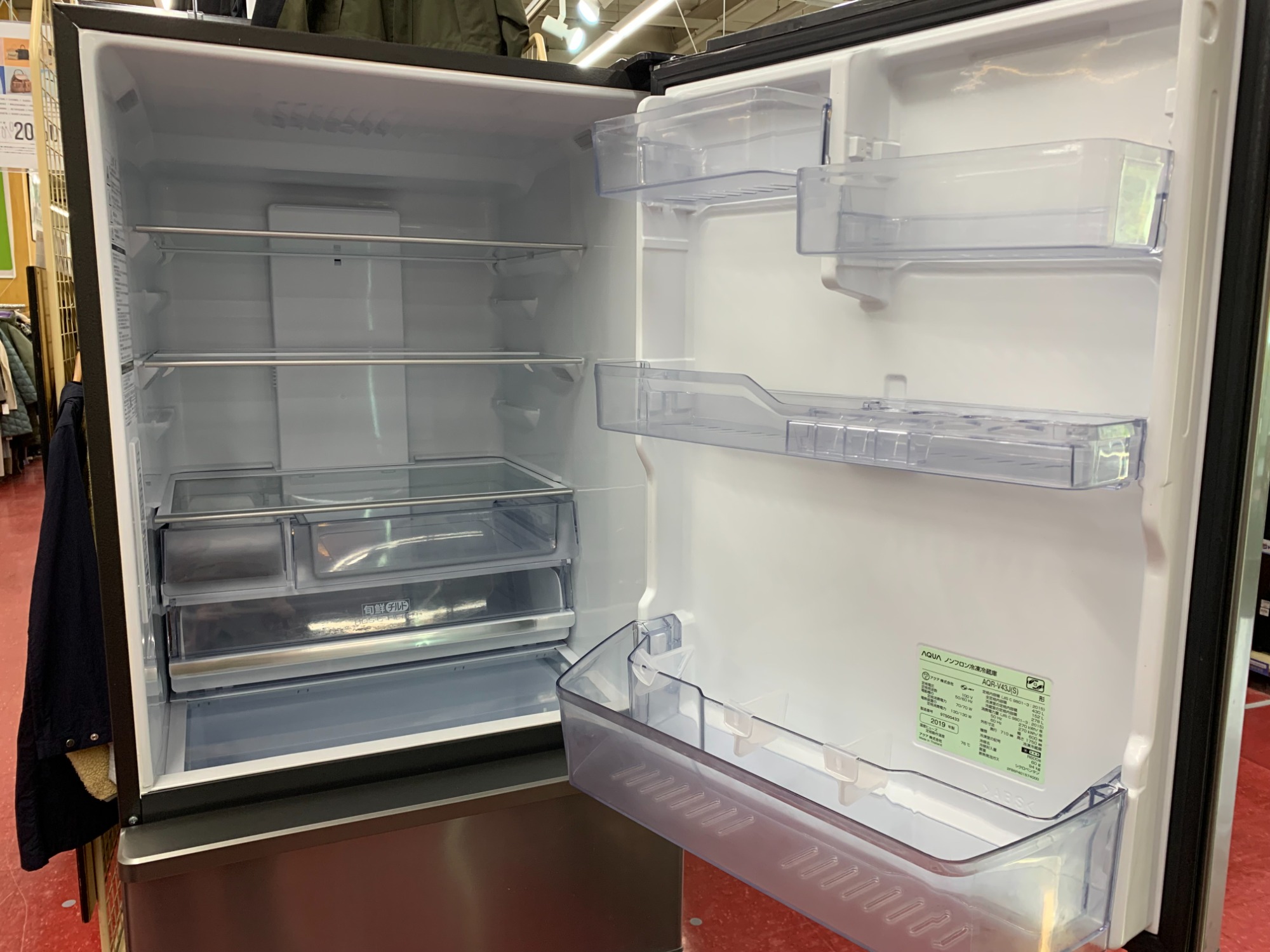 AQUA(アクア) 4ドア冷蔵庫 430L 2019年製 買取入荷しました