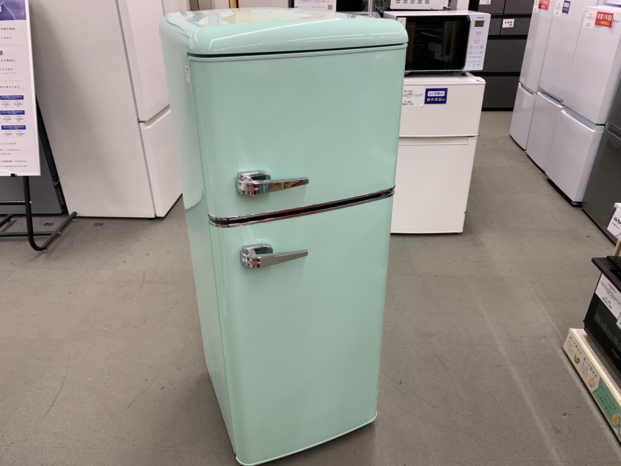 新生活のご準備に！】オーヤマ 2ドア冷蔵庫PRR-122D-LG 2024年製 買取