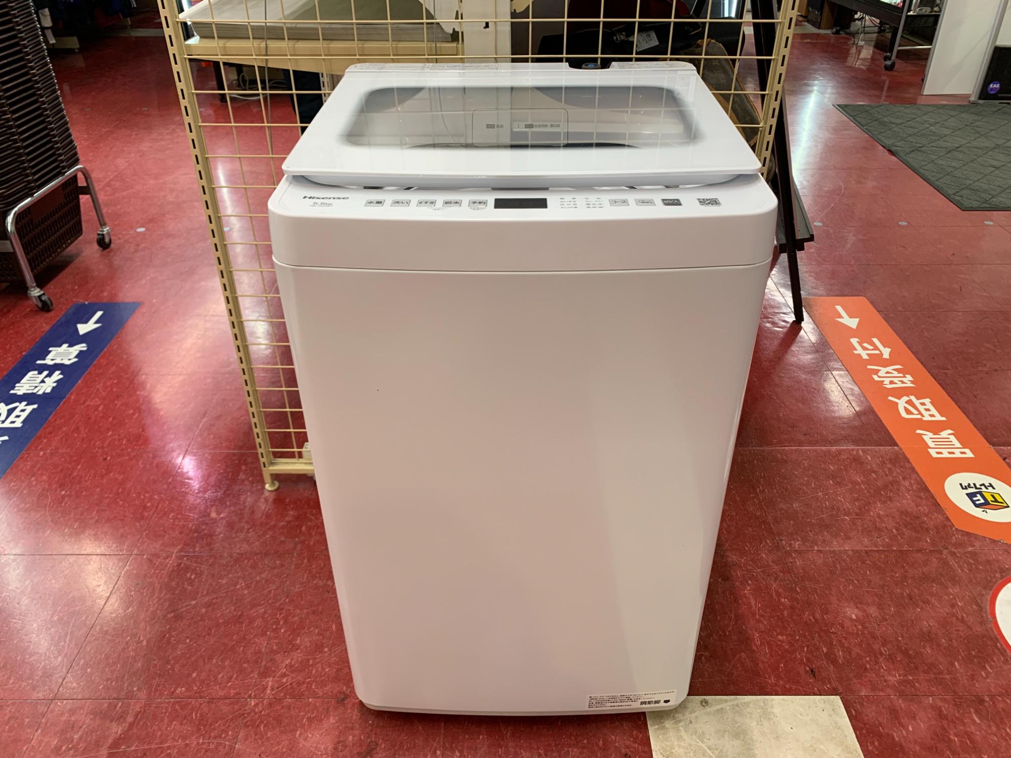 新生活のご準備に！】Hisense(ハイセンス)洗濯機 HW-G55NJ1 2025年製