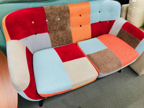 Franc franc ソファ ナビア パッチワーク　二人掛け Francfranc】フランフラン NAVIA SOFA ナビアソファ カラフル