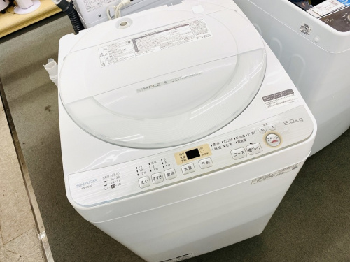 SHARP　シャープ　全自動洗濯機　ES-GE6C-W　2019年製　6㎏【トレファク上福岡】 2019年製!!【SHARP/シャープ】の6.0kg全自動洗濯機を買取入荷!!【秦野