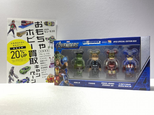 フィギュア】BE@R BRICK(ベアブリック)アベンジャーズを買取入荷致し