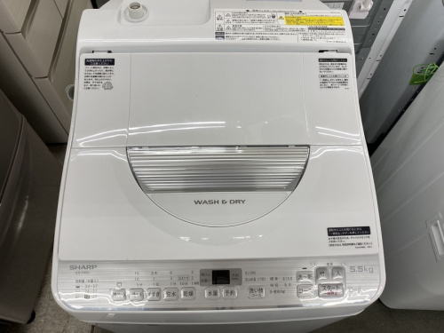縦型洗濯乾燥機のSHARP　シャープ