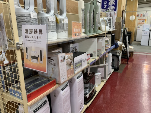 ファンヒーターの中古家電　買取