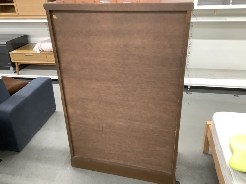 8段チェストのブラウン