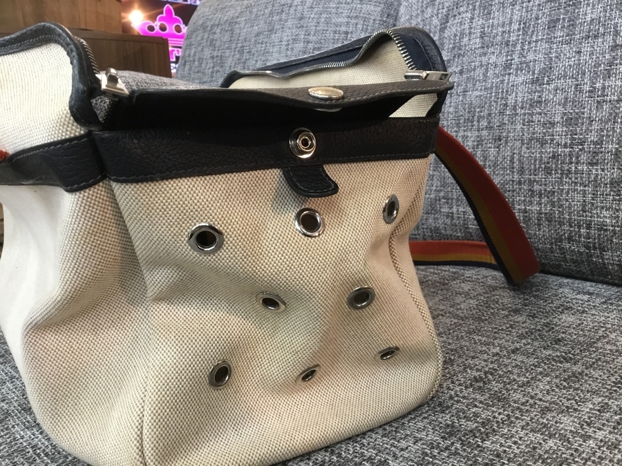 激レア HERMES エルメス 高級 サックド トランスポール 犬 ドッグ 緑 大人気! 【エルメス】 犬用 キャリーバッグ ドッグ ペット