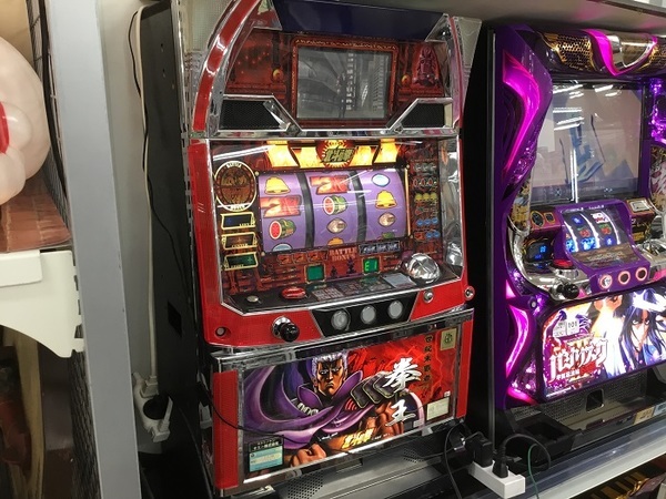 スロット台 北斗の拳 初代 ラオウパネル メダル不要機 買取入荷