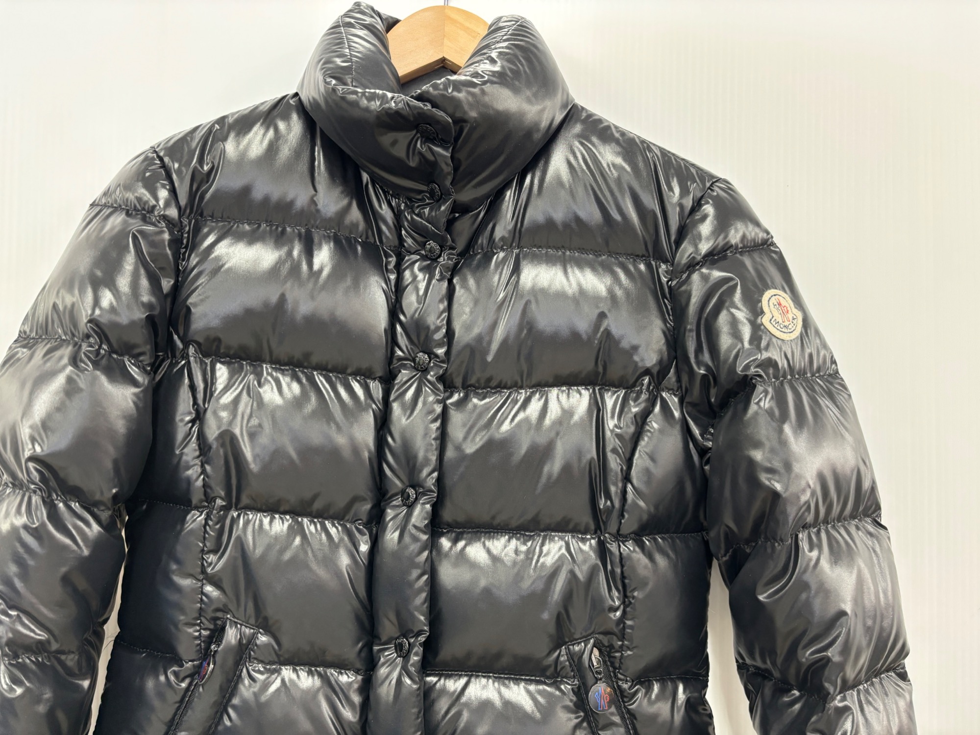 【クリーニング後出品】 モンクレール ダウンジャケット ダークグレイ MONCLER】モンクレール『GLACIER ダウンジャケット size1