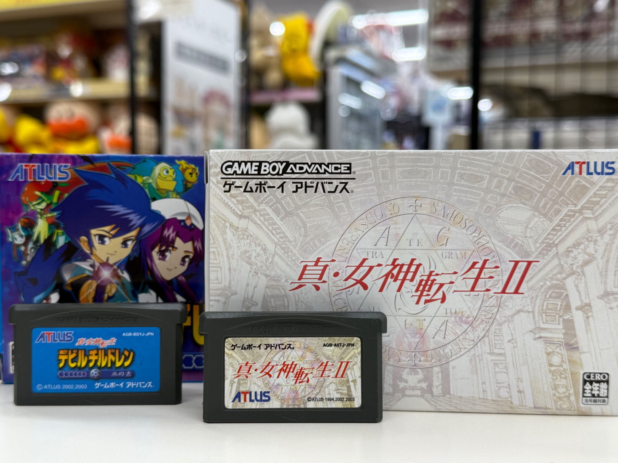真・女神転生と真・女神転生II ゲームボーイアドバンス 真・女神転生Ⅱと真・女神転生デビルチルドレンが買取入荷いたしました