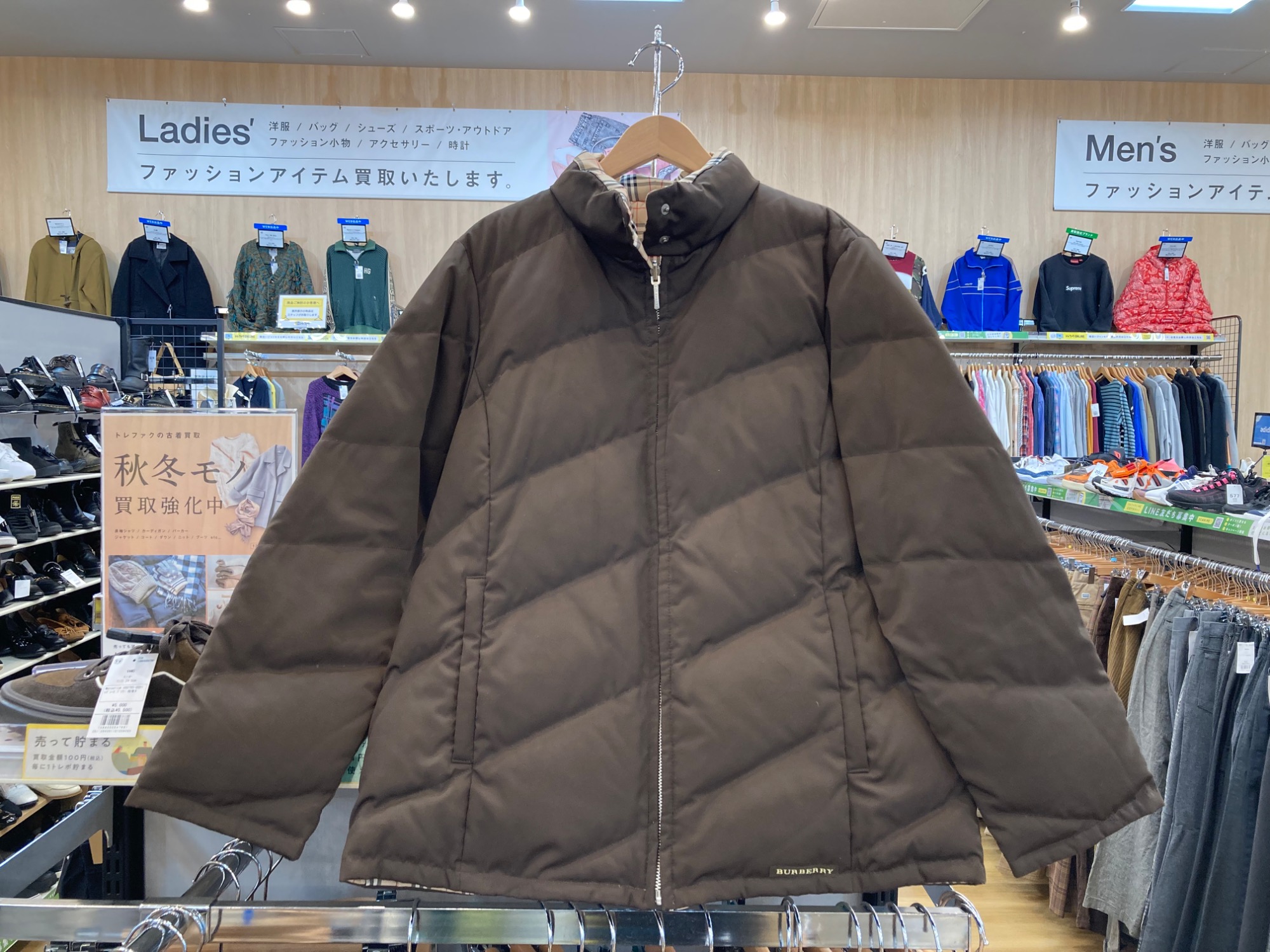 BURBERRY GOLF】リバーシブルダウンジャケット ノバチェック 入荷しま