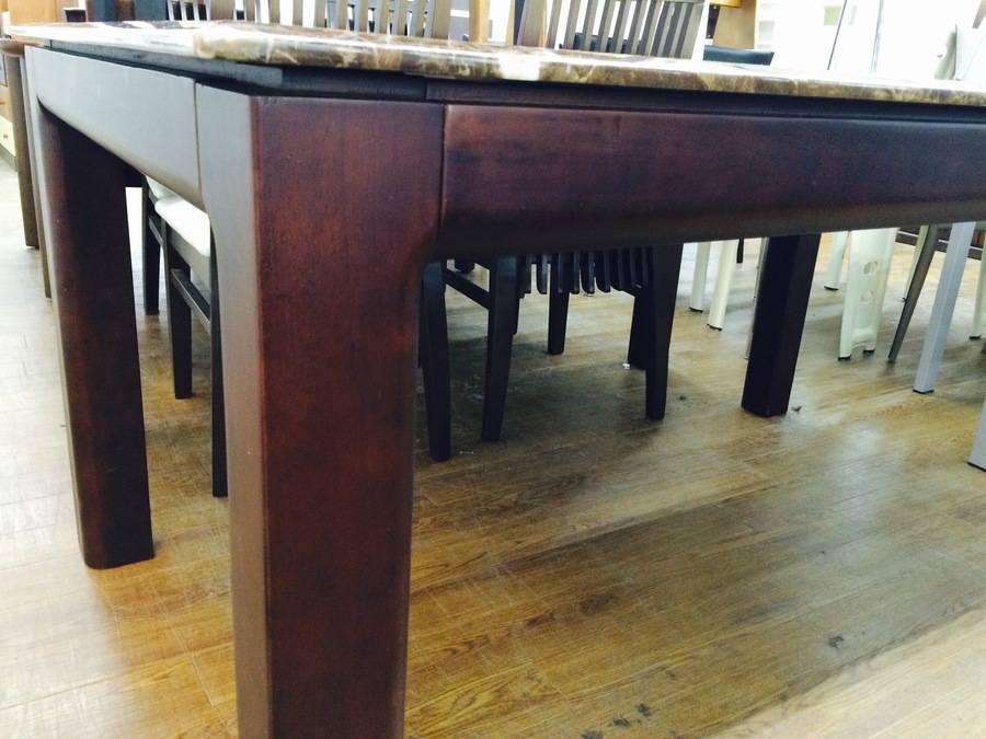 筑波産商 大理石 ダイニングテーブル