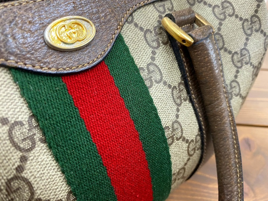 定番人気のGUCCI シェリーライン ミニボストンバッグ入荷しました