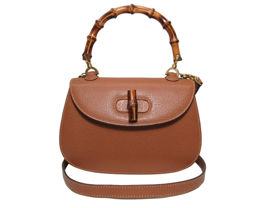 GUCCI オールドグッチ バンブー 2way ハンドバッグ ショルダー 茶 GUCCI グッチ バンブー ショルダーバッグ 2WAY ボディバッグ