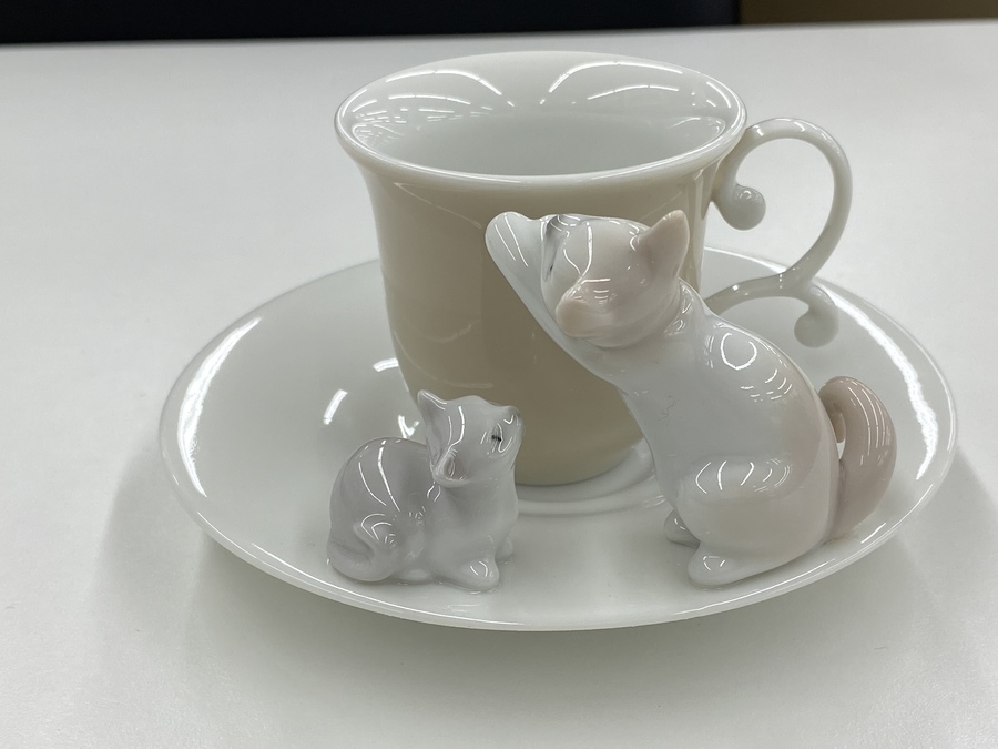 リヤドロ　カップ　ソーサー　デミカップ　猫　犬　カエル　廃番 リヤドロ カップ ソーサー デミカップ 猫 犬 カエル 廃番 リヤドロ