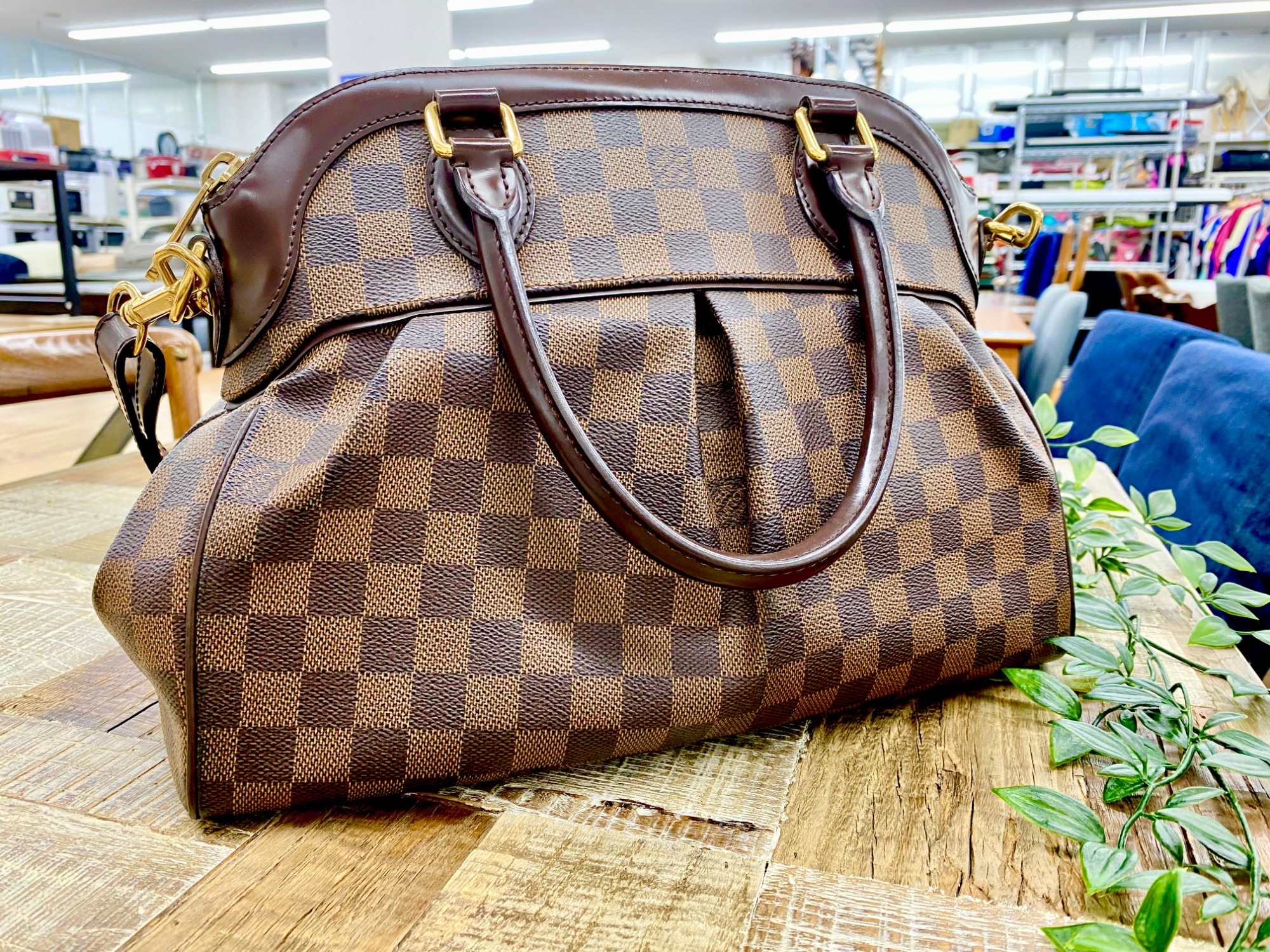 未使用級　LOUIS VUITTON ダミエ　トレヴィ　ハンドバッグ　2way ルイヴィトン ダミエ トレヴィGM 2WAYショルダーバッグ