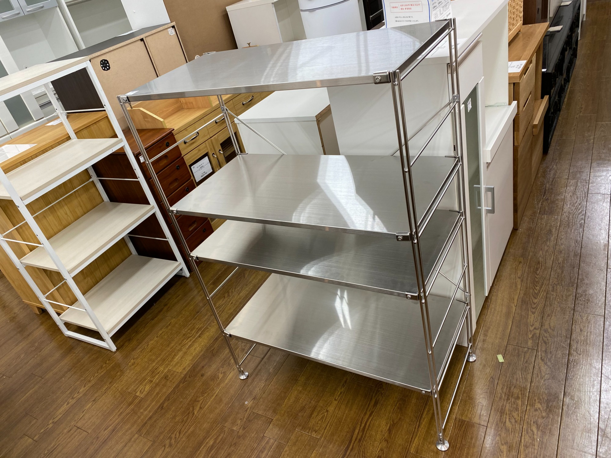 無印良品からステンレスユニットシェルフが買取入荷致しました