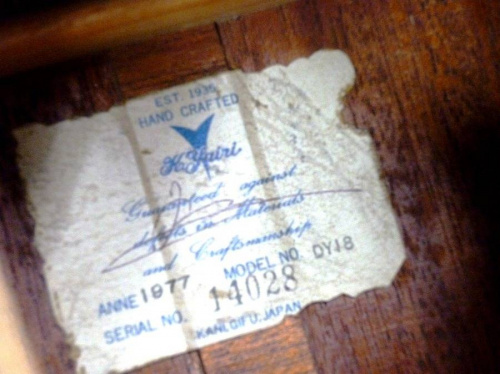 ギターのアコースティックギター