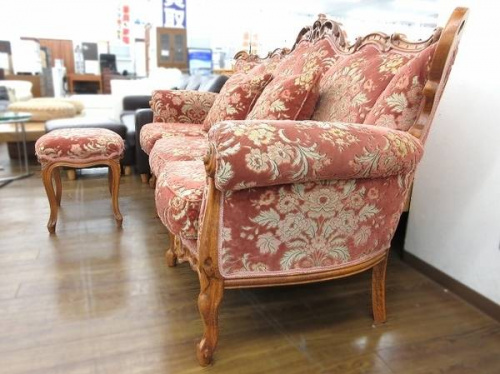 ヴィクトリアン　3シーターソファの多摩　中古家具　買取