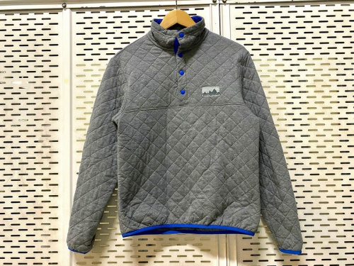 PatagoniaのダイヤモンドキルトスナップTプルオーバー