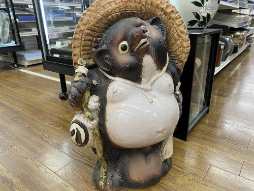 置物のたぬき