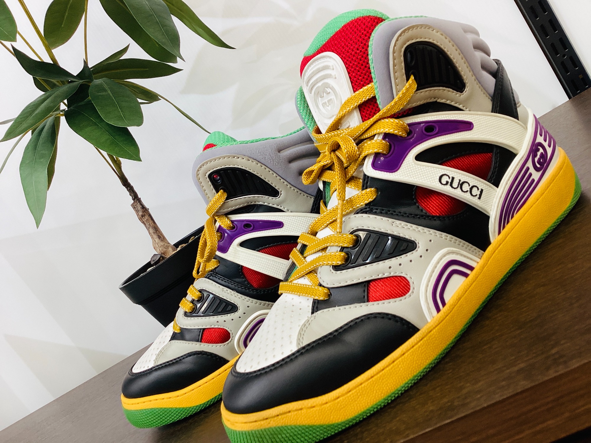 GUCCI マルチカラー ハイカット バスケットシューズ GUCCI（グッチ）のハイトップバスケットスニーカーが買取入荷しました