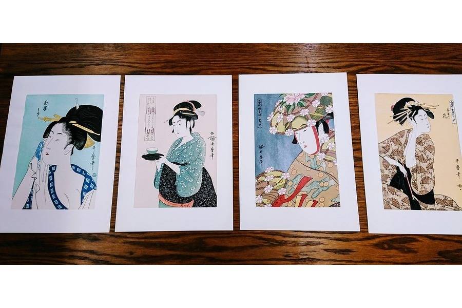 歌麿名作選　浮世絵 Amazon.co.jp: 骨董・版画悠々洞出版 歌麿名作撰 全15集30作品