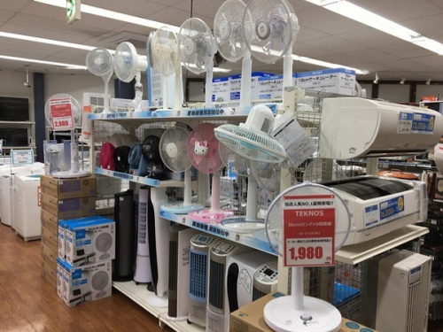 季節家電の扇風機