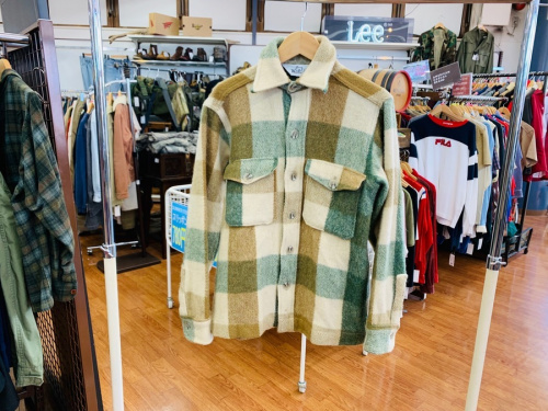シャツ　ジャッケットの70s 60s ウールシャツ