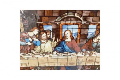 ステンドグラスフレームのグラスマスター社レプリカ【最後の晩餐】Forest Lawn