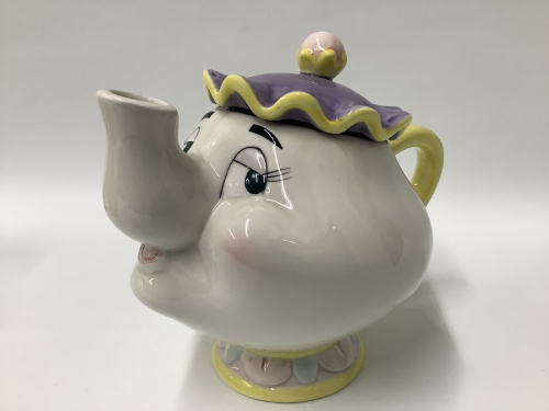 ポット婦人とチップくんのチップくんリペア・カケ有　ポット1・カップ4　1986年アメリカ限定品　箱付