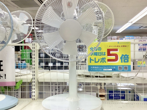 季節家電の扇風機