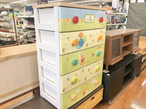 収納家具 プーさんのチェスト くまのプー