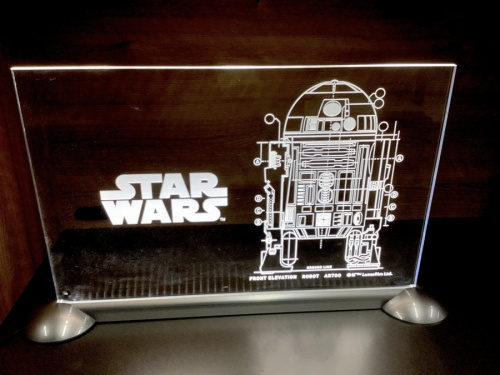 R2-D2アクリルLEDサインボードのSTAR WARS