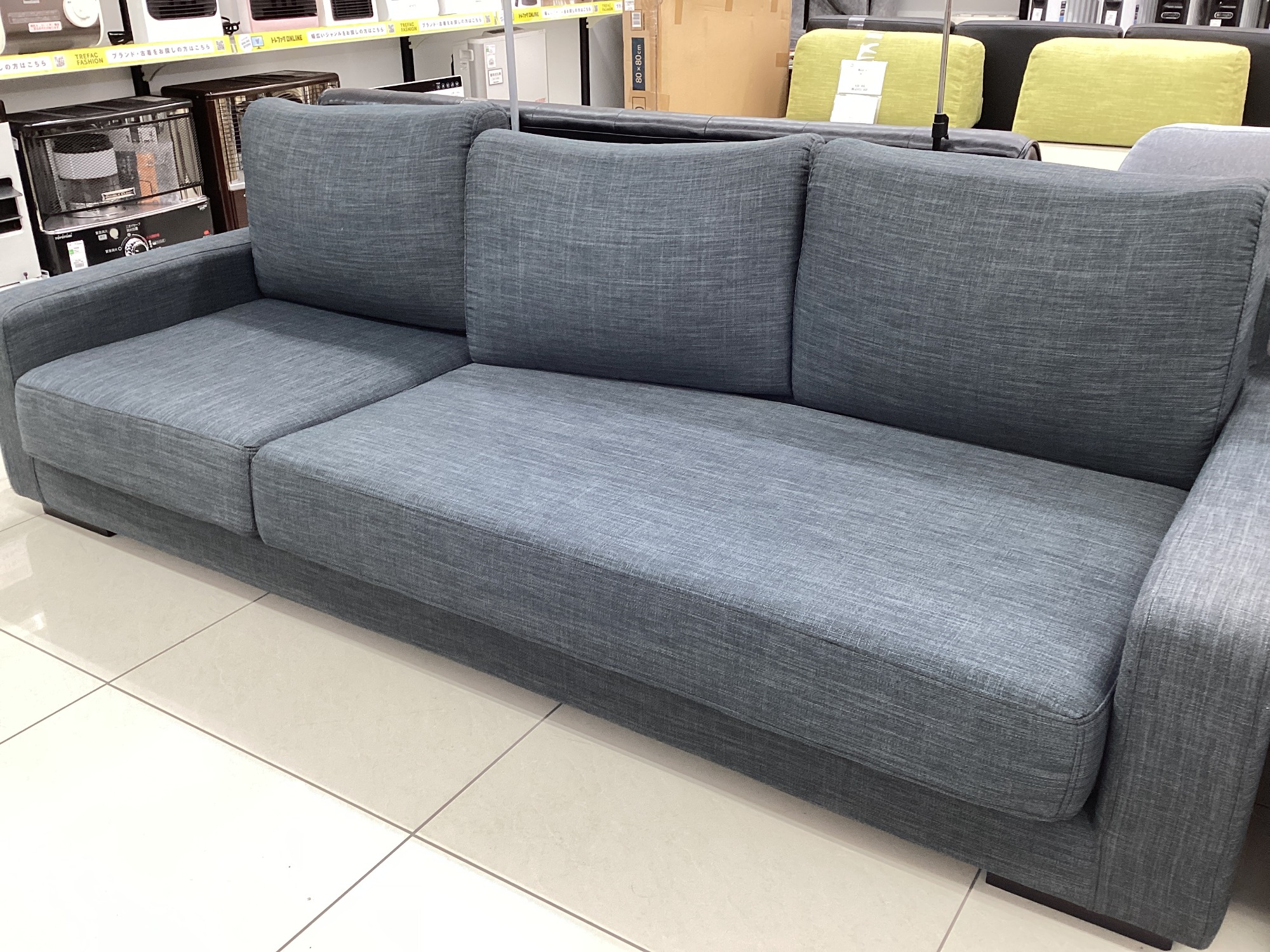 本日処分！【美品】マエダ家具 ソファー 3人掛け グレー