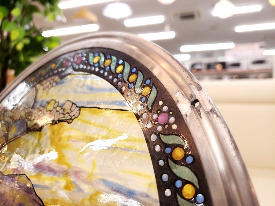 希少品!ルイス・C・ティファニーのステンドグラス(自然の風景 希少品!ルイス・C・ティファニーのステンドグラス(自然の風景