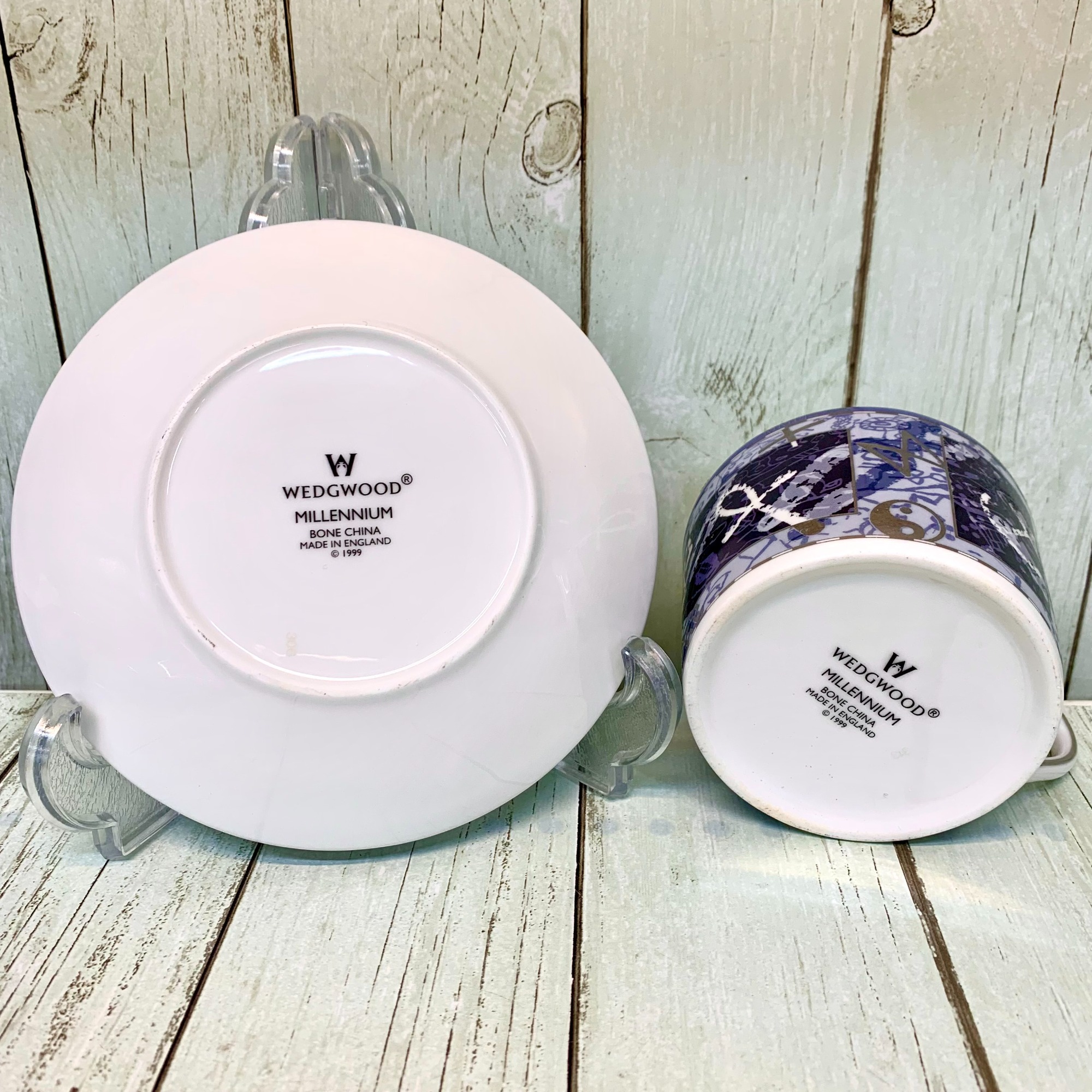 wedgwood (ウェッジウッド) ミレニアム カップ＆ソーサー2Pセット 】の