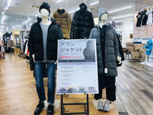 ダウンジャケットのダウンコート