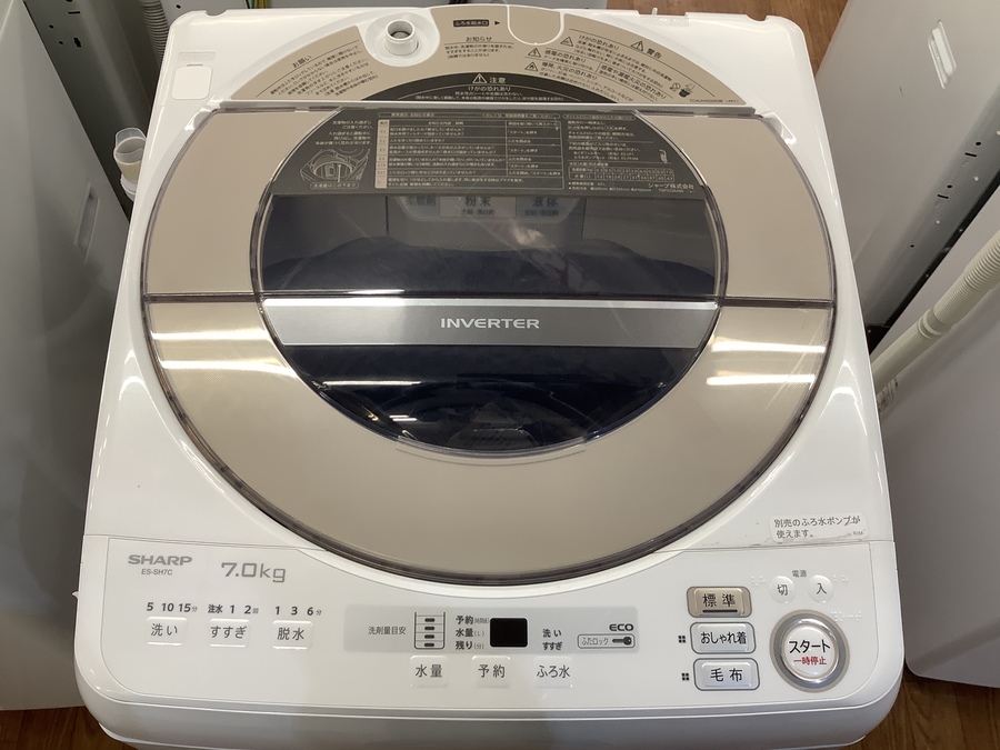 2019年製】SHARP(シャープ)の7.0kg全自動洗濯機が入荷致しました 